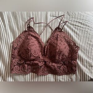 Victoria Secret PINK Women’s Lace Bralette Purple Plum